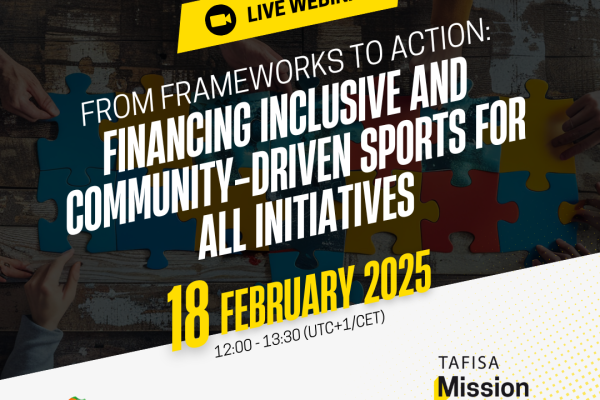 Join our Mission 2030 Webinar on Financing Community-Driven Sports for All Initiatives